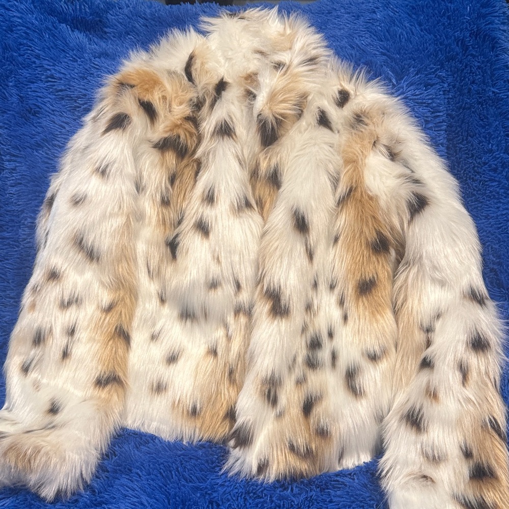 Women's Faux Fur Leopard Print Jacket
